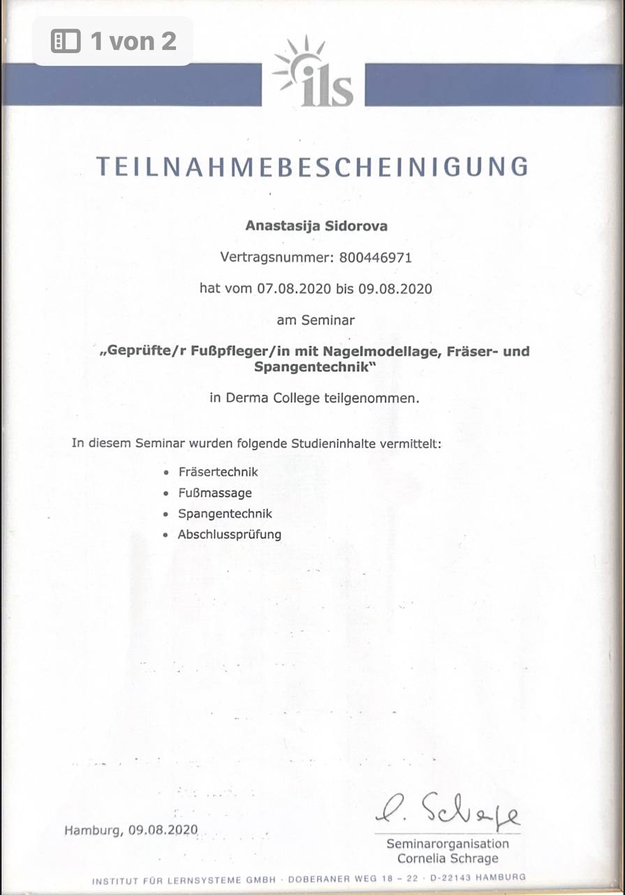 Zertifikat 2