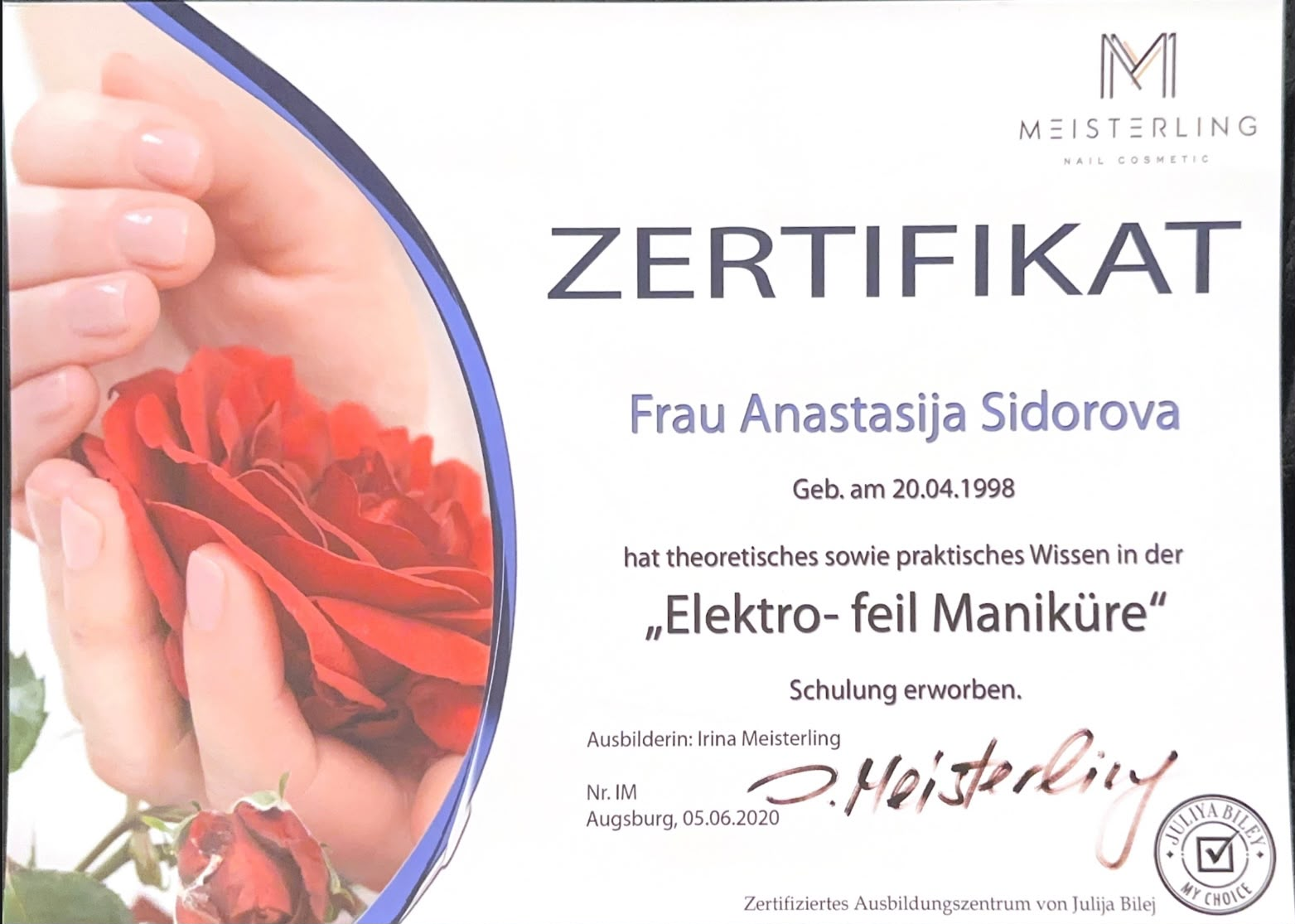 Zertifikat 6